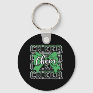 Coquette Cheer Bow Sport Cheerleader Cheerleading Key Ring