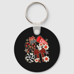 Coquette Cheer Bow Sport Cheerleader Cheerleading Key Ring