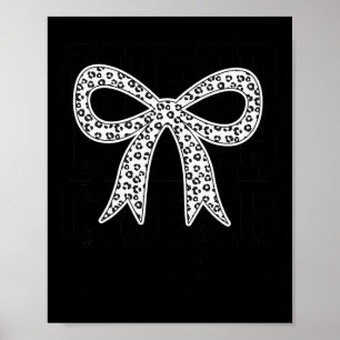 Coquette Cheer Bow Sport Cheerleader Cheerleading Poster