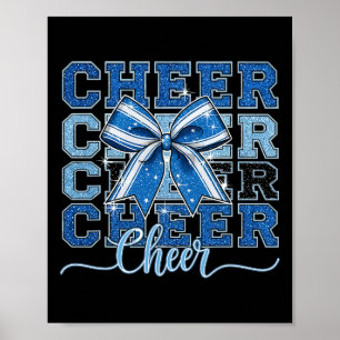 Coquette Cheer Bow Team Cheerleader Cheerleading B Poster