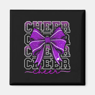 Coquette Cheer Bow Team Cheerleader Cheerleading P Magnet