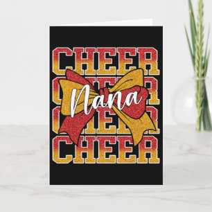 Coquette Cheer Nana Bow Cheerleader Cheerleading R Card