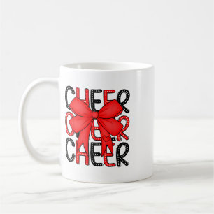 Coquette Cheer Shirt Black And Red Team Cheerleadi Coffee Mug