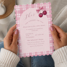 Coquette Cherry On Top Baby Shower 