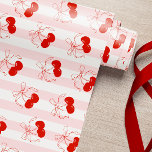 Coquette Cherry Pink Wrapping Paper<br><div class="desc">Coquette Cherry Pink Wrapping Paper</div>
