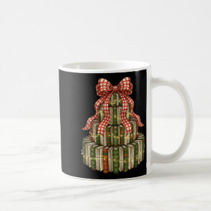Coquette Christmas Book Tree All Booked For Christ Coffee Mug