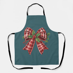 Coquette Christmas Bow Squad Gift Cute Winter  Apron