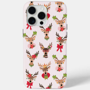 Coquette Christmas Preppy Reindeer iPhone 15 Pro Max Case