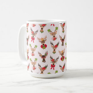 Coquette Christmas Preppy Reindeer Coffee Mug