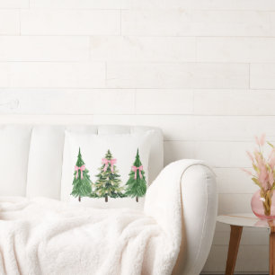 Coquette Christmas Tree, Breast Cancer Awareness Cushion