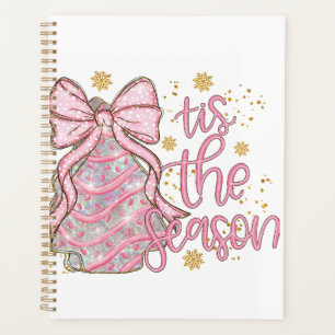 Coquette Christmas Tree Cake Tis the Season Planner