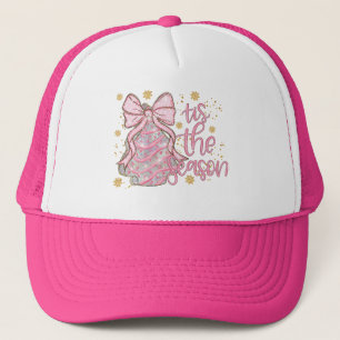 Coquette Christmas Tree Cake Tis the Season Trucker Hat