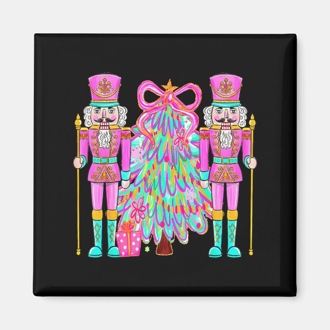 Coquette Christmas Tree Nk Nutcrackers Xmas Women  Magnet (Front)