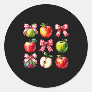 Coquette Cking Crew Cking Season Bows  Classic Round Sticker