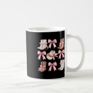 Coquette Cowgirl Boots With Pink Bows Aesthetic Y2 Coffee Mug