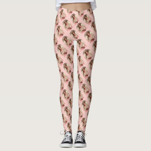 Coquette Cowgirl Western Fashion Portrait Leggings