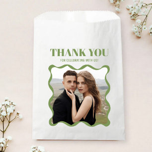 Coquette Curvy Ribbon Retro Wedding Favour Bag