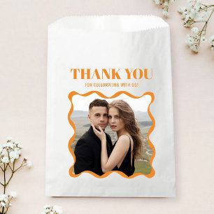 Coquette Curvy Ribbon Retro Wedding Favour Bag