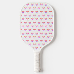 Coquette Cute Pink Bow Girl Ladies Birthday Pickleball Paddle