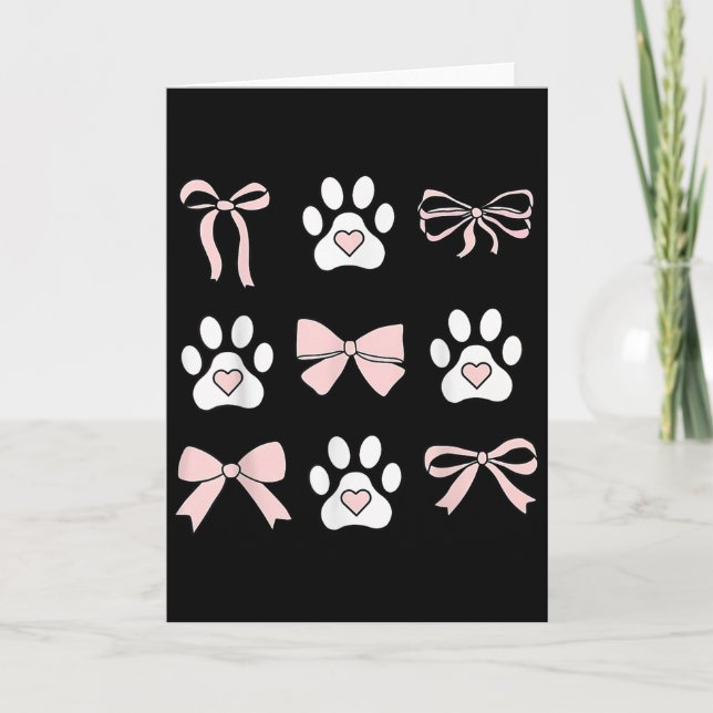 Coquette Dog Balletcore Pet Lover Veterinarian Vet Card (Front)