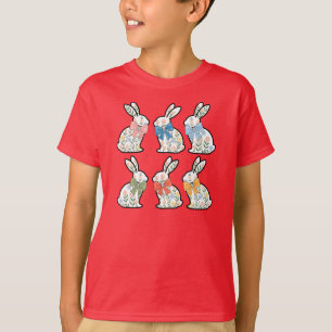 Coquette Easter Bunny Floral Sublimation-43234 T-Shirt
