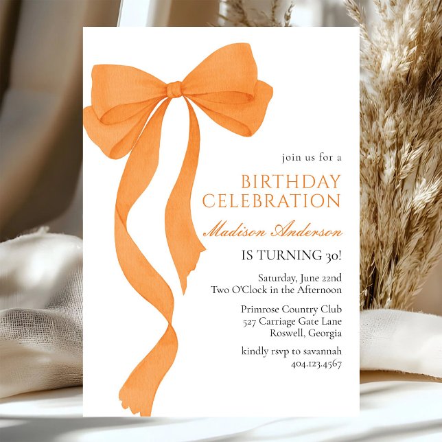 Coquette Fall Birthday Invitation (Creator Uploaded)