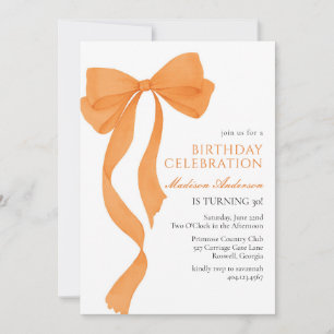 Coquette Fall Birthday Invitation