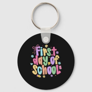 Coquette First Day Of School Bow Preppy Ck To Scho Key Ring