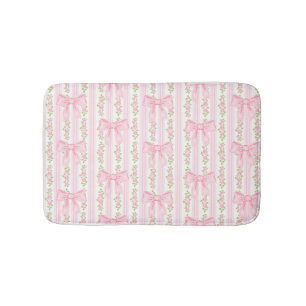 Coquette Floral Bath Mat, Coquette Bathroom decor Bath Mat