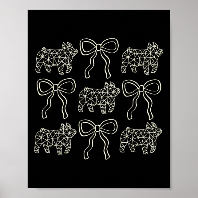 Coquette G Stock Show Livestock Show Mum Hog Breed Poster (Front)