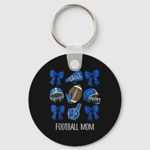 Coquette Game Day Football Mum Team Sport Cheer Fo Key Ring
