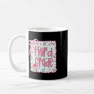 Coquette Girly Pink Bow Third Grade Teacher Ck To Coffee Mug