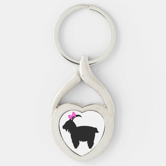Coquette Goat Keychain (Front)