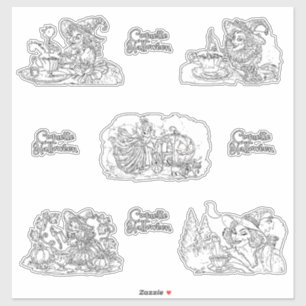 Coquette Halloween black and white version!