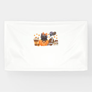 Coquette Halloween Cute Cat Pumpkin Football Fall Banner