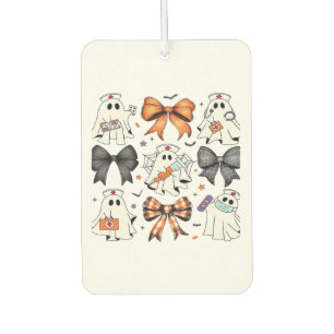 Coquette Halloween Ghost Nurse Classic T-Shirt Car Air Freshener