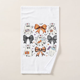 Coquette Halloween Ghost Nurse Classic T-Shirt Hand Towel