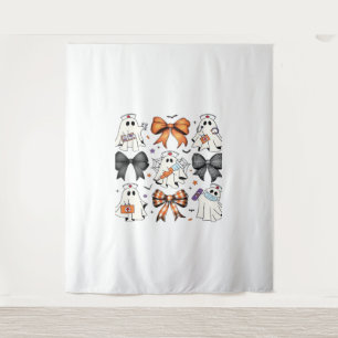 Coquette Halloween Ghost Nurse Classic T-Shirt Tapestry