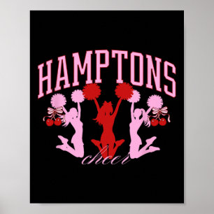 Coquette Hamptons Cheerleading Preppy Vintage Soft Poster