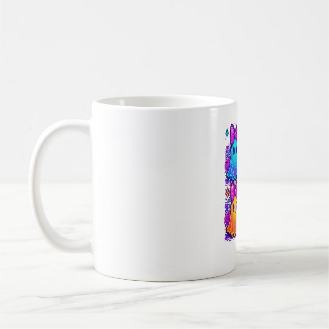 Coquette Iridescent Halloween Coffee Mug (Left)