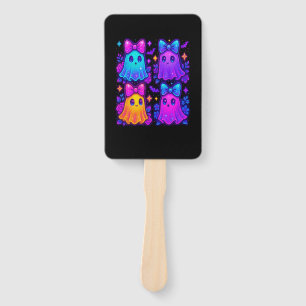 Coquette Iridescent Halloween Hand Fan