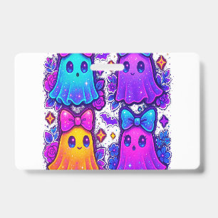 Coquette Iridescent Halloween ID Badge