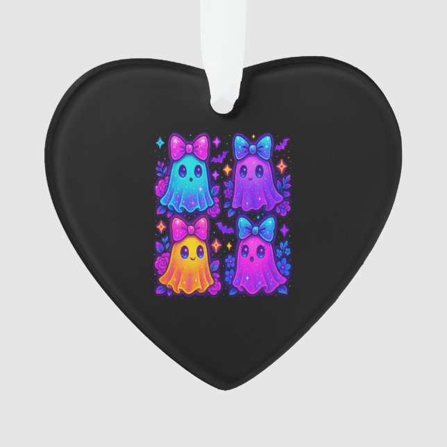 Coquette Iridescent Halloween Ornament (Front)