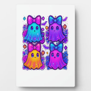 Coquette Iridescent Halloween Plaque