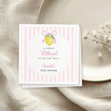 Coquette Lemon Pink Baby Shower