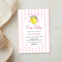 Coquette Lemon Pink Ciao Baby Shower