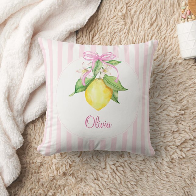 Coquette Lemon Pink Cushion (Blanket)