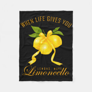 Coquette Lemon When Life Give You Lemons Make Limo Fleece Blanket