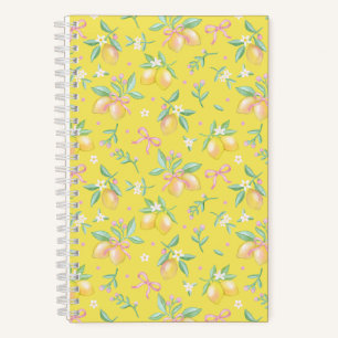 Coquette Lemon Yellow Notebook