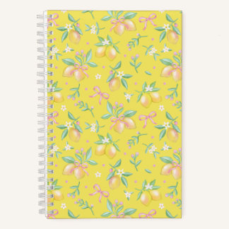 Coquette Lemon Yellow Notebook